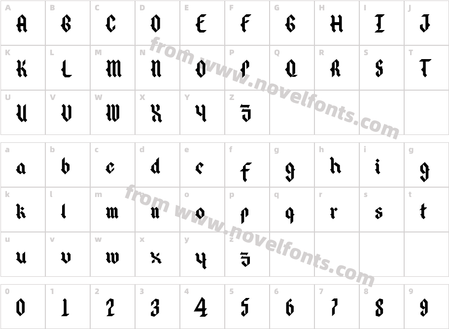 Dark CircleCharacter Map