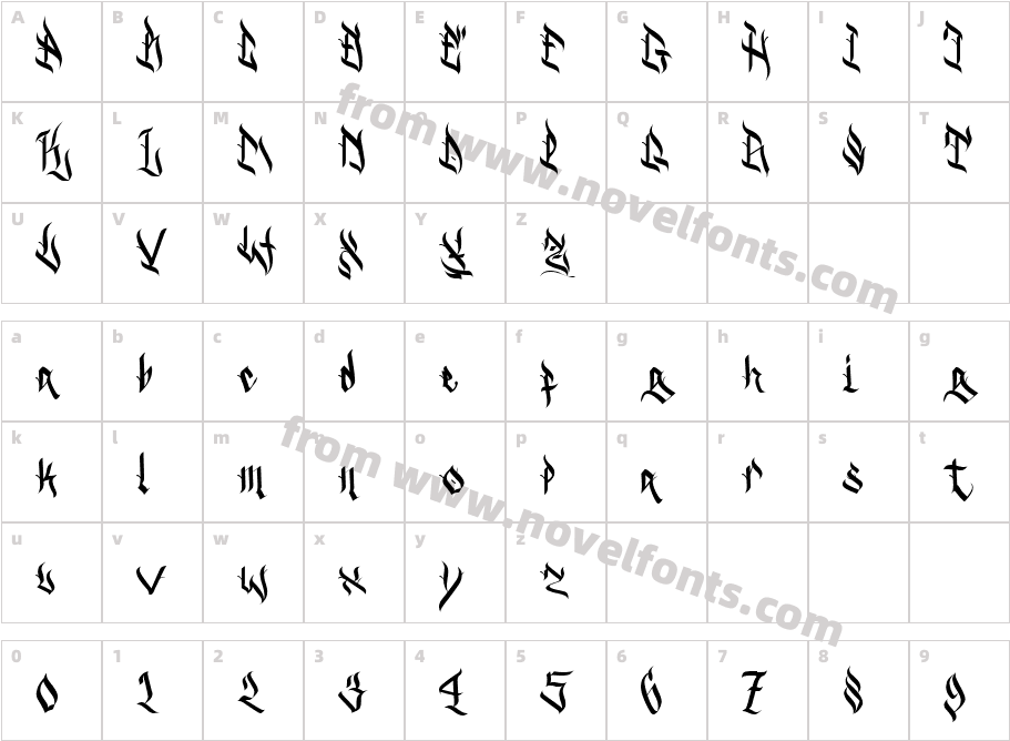 Dark GhoulCharacter Map