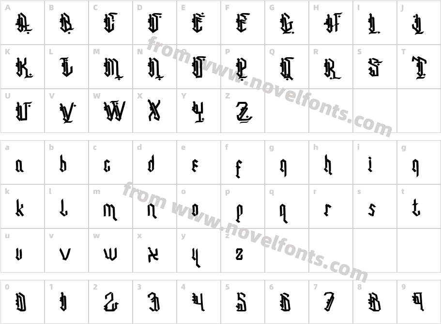 Dark ShurikenCharacter Map