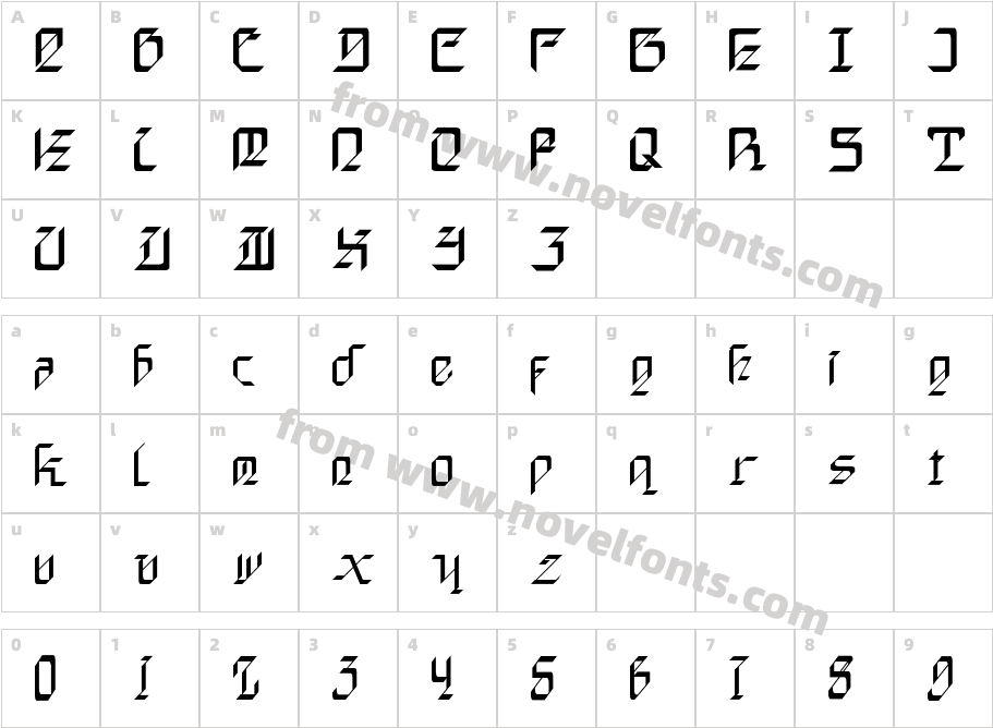 DarkSaberCharacter Map