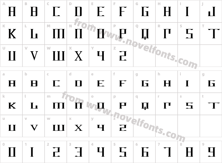 DarkWindCharacter Map