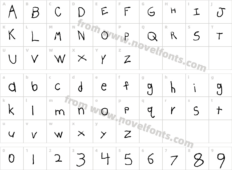 Darlin BTNCharacter Map