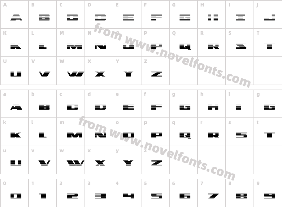 Dassault Gradient RegularCharacter Map