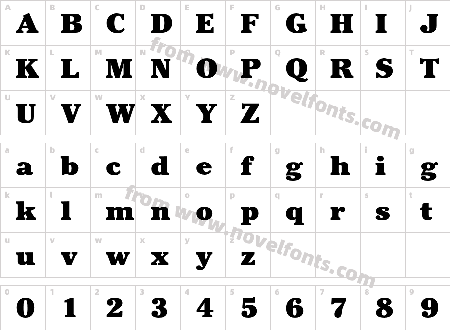 CheltenhamITCBQ-UltraCharacter Map