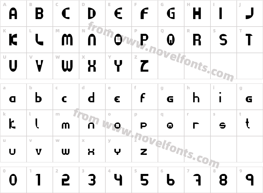 DatacutCharacter Map