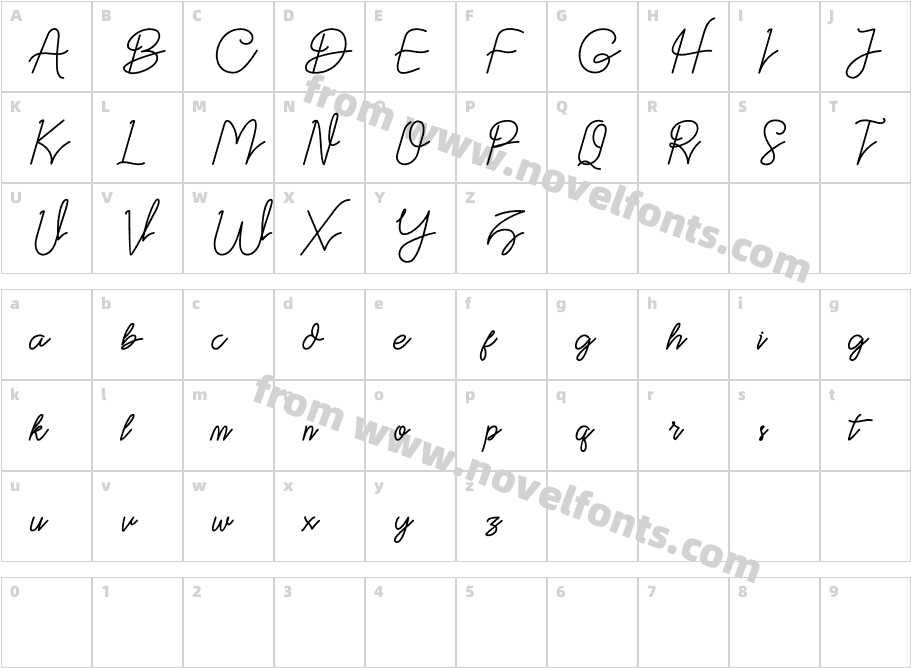 DattenCharacter Map