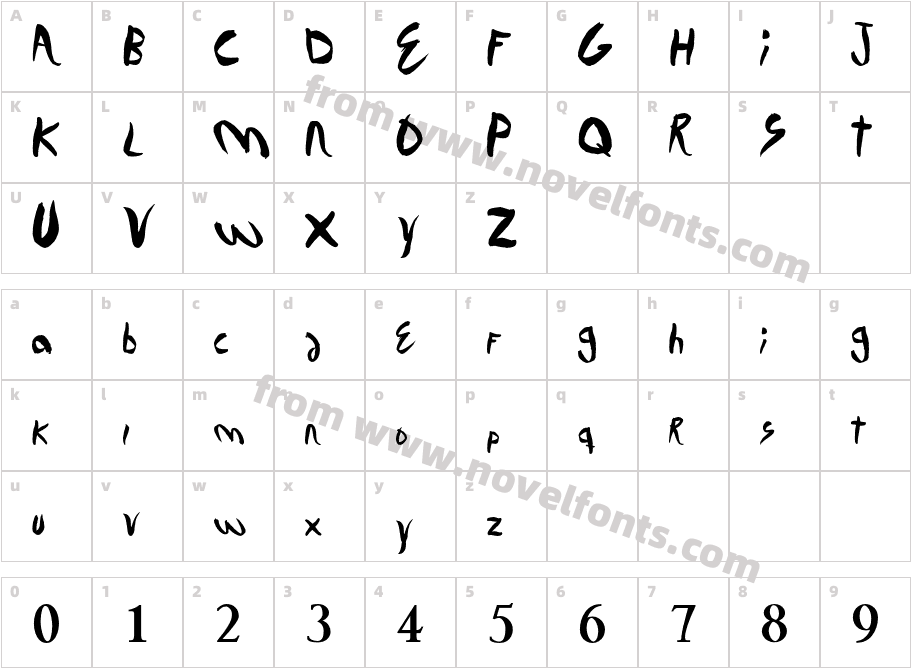 DavidEurofanEurovision-BoldCharacter Map