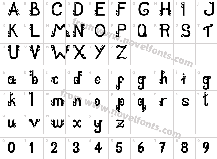 DeBarongRegularCharacter Map