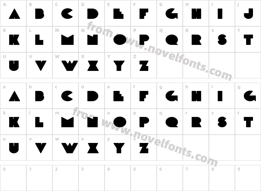 DeLarge BoldCharacter Map