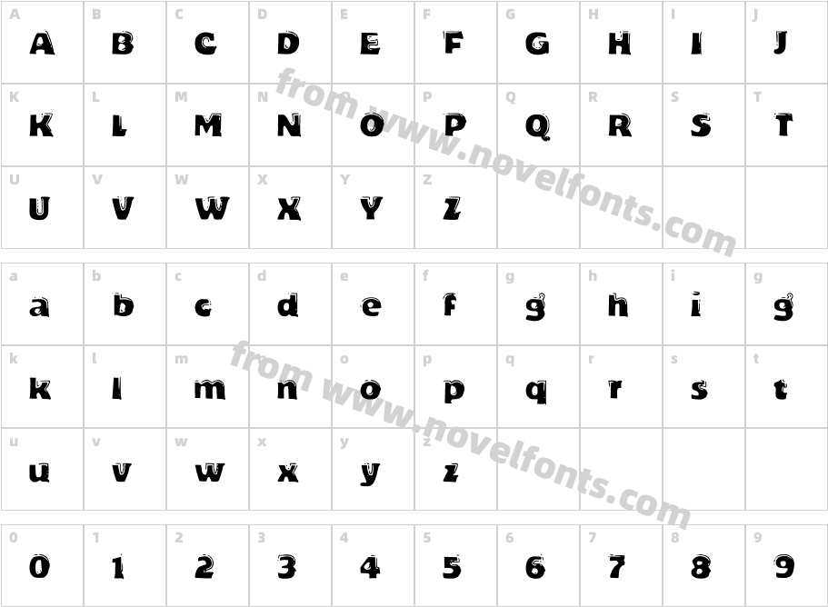 DeLeoCharacter Map