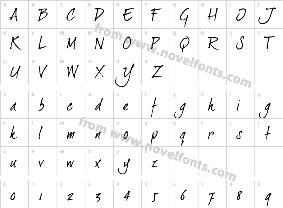 DearJoe2Character Map