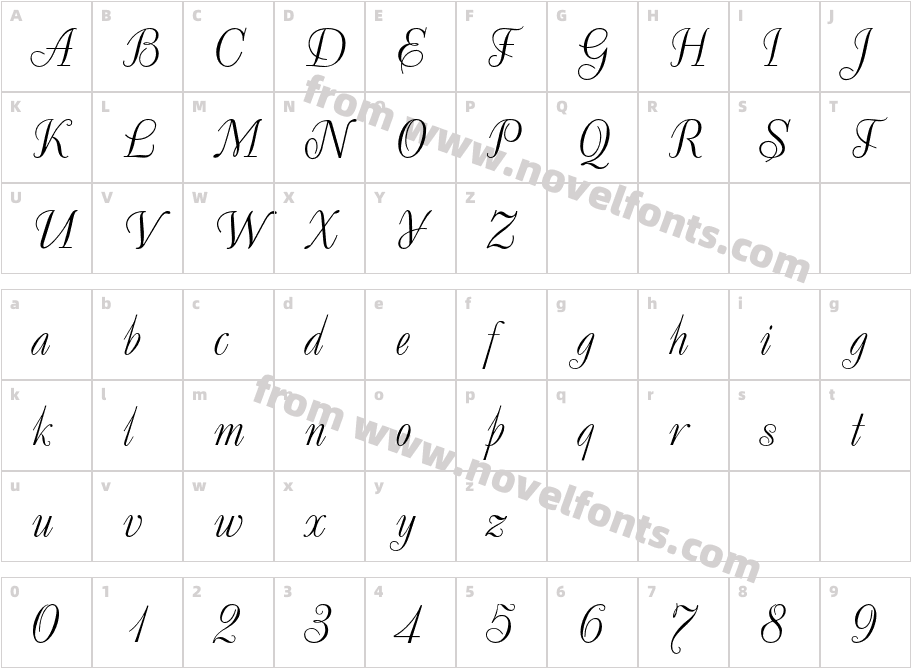 DecorCCharacter Map