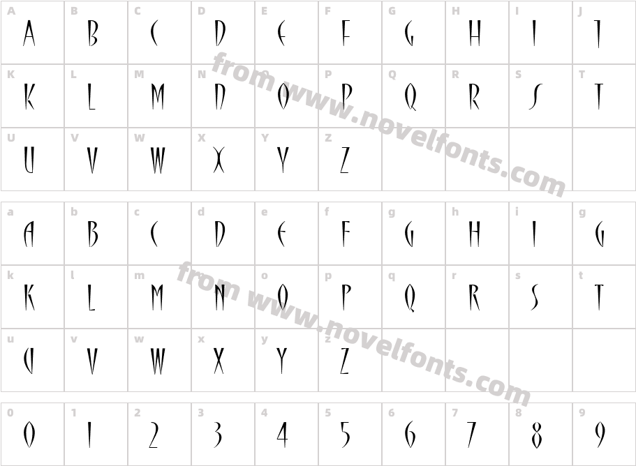 Cherie ITCCharacter Map