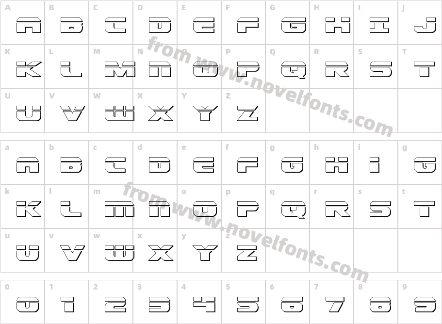 Dekaranger BulletCharacter Map