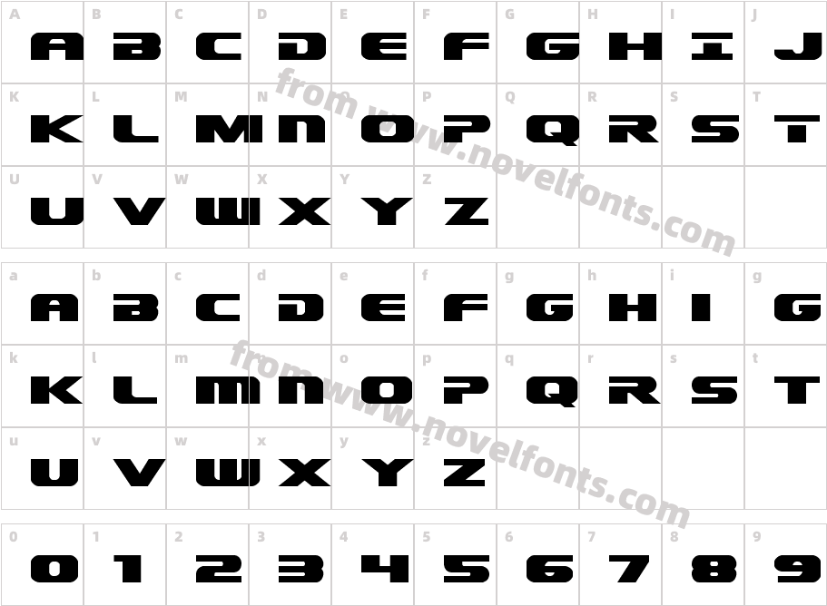 Dekaranger ExpandedCharacter Map