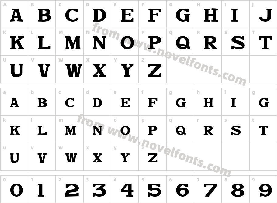 Dekka Dense JLCharacter Map