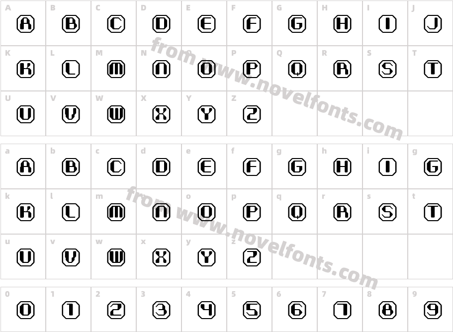 Delaver RegularCharacter Map