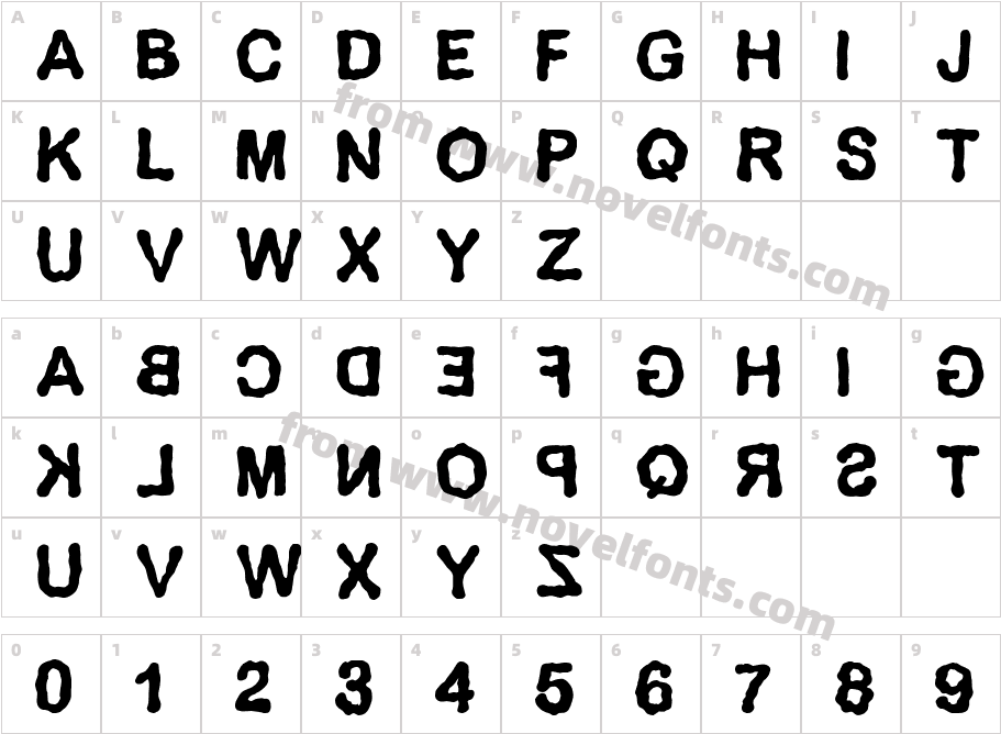 DeliriumCharacter Map