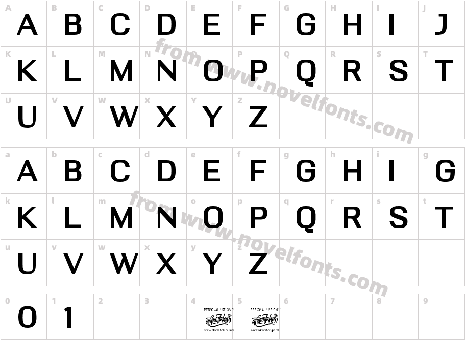 Deloire BoldCharacter Map