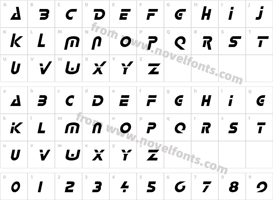 Delta  ItalicCharacter Map