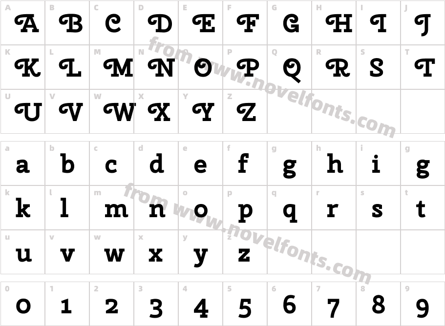 Cherry Swash BoldCharacter Map