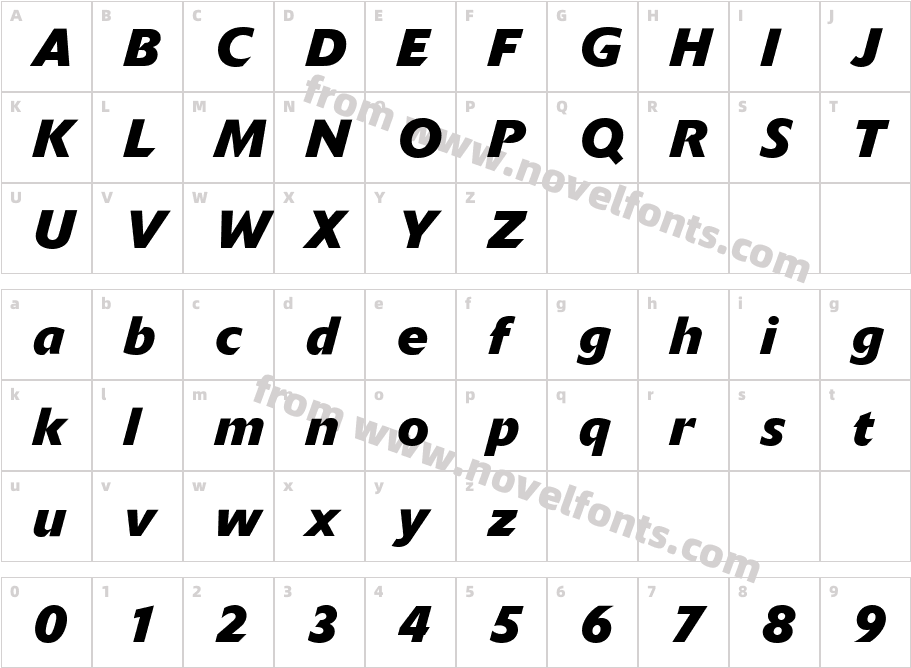 Delta Jaeger (R) Bold ItalicCharacter Map