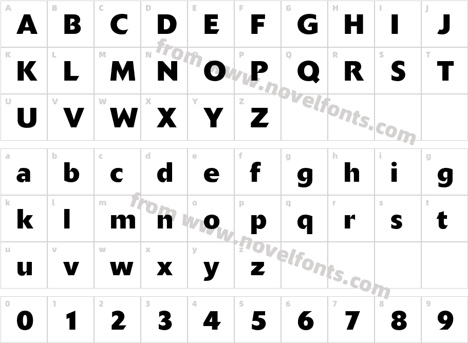 Delta-BoldCharacter Map