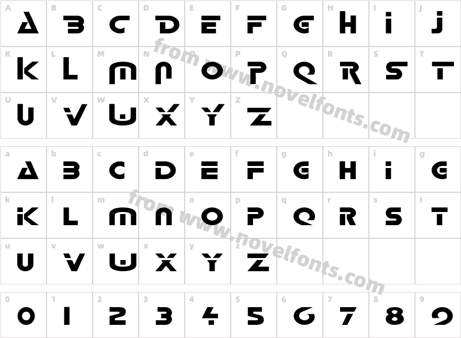 Delta-ExtendedNormalCharacter Map