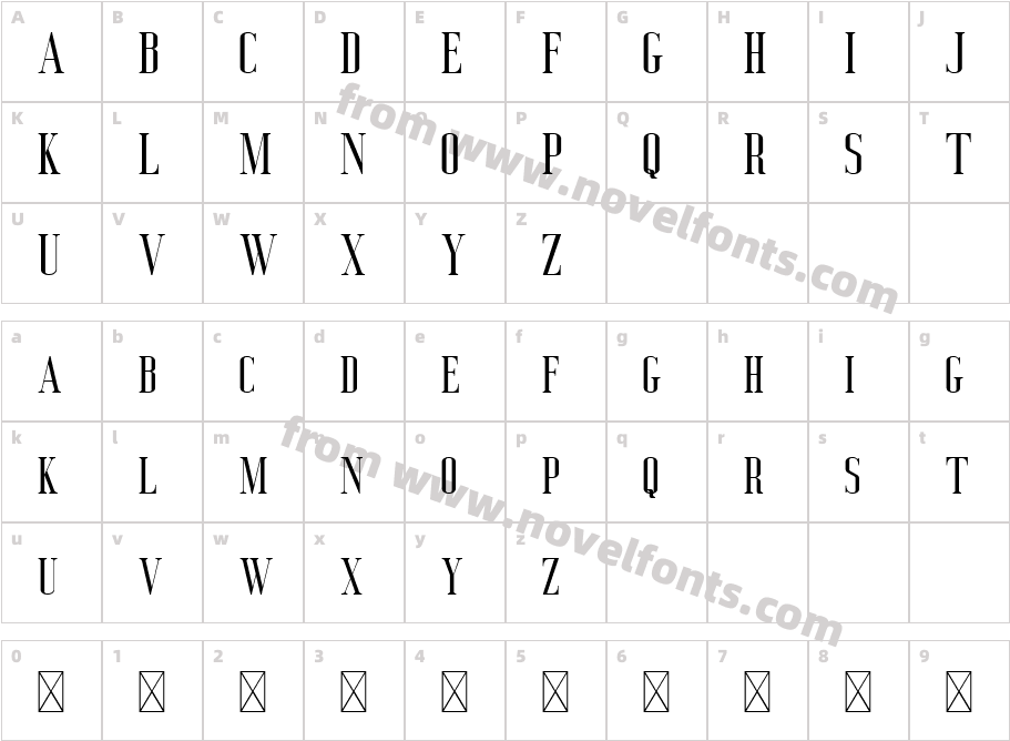 Deluce Free RegularCharacter Map