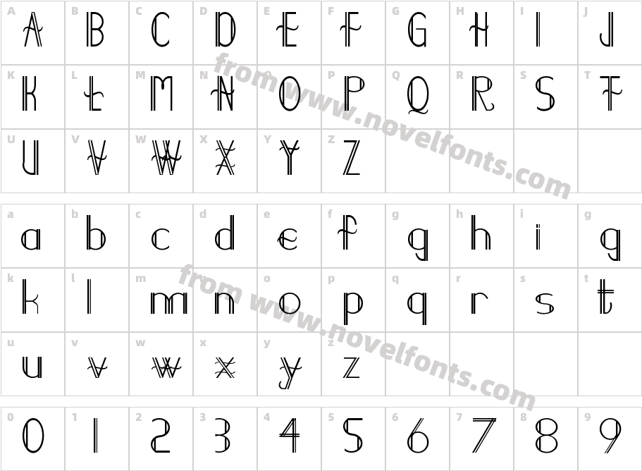 DemodeeCharacter Map