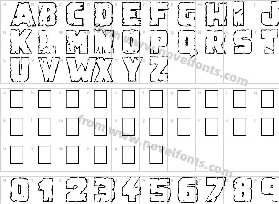 Demolition CrackCharacter Map