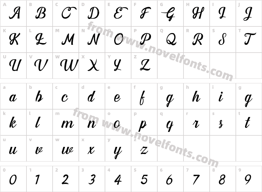 DentoViolaRegularCharacter Map