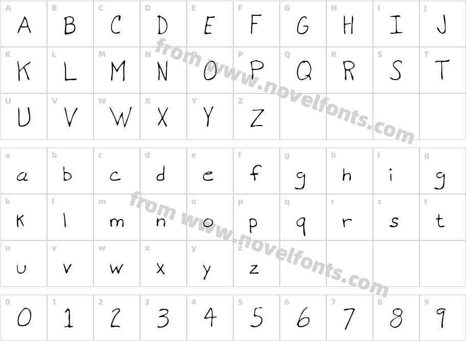 DentonsHand-PlainCharacter Map