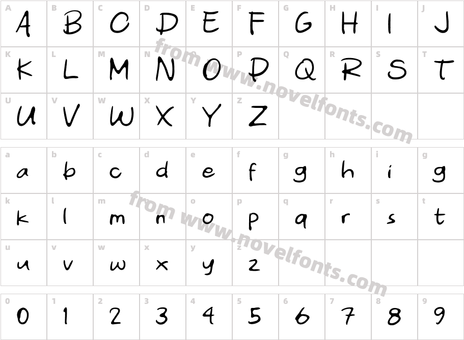 DenyutCharacter Map