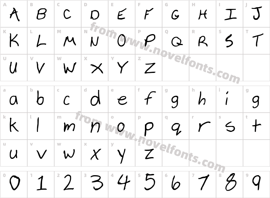 Cheyenne Hand BoldCharacter Map