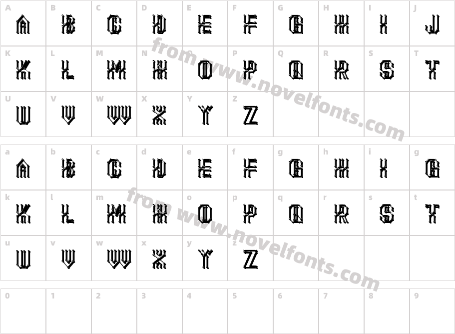 Desert MediumCharacter Map