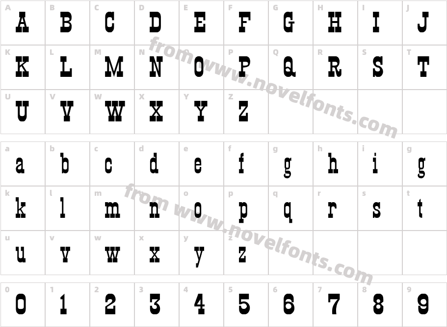 CheyenneCharacter Map