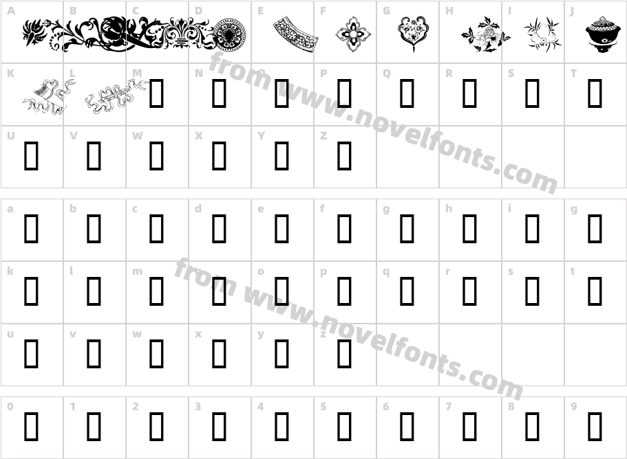 Design 7Character Map