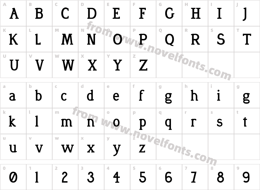 Desmond-BoldCharacter Map