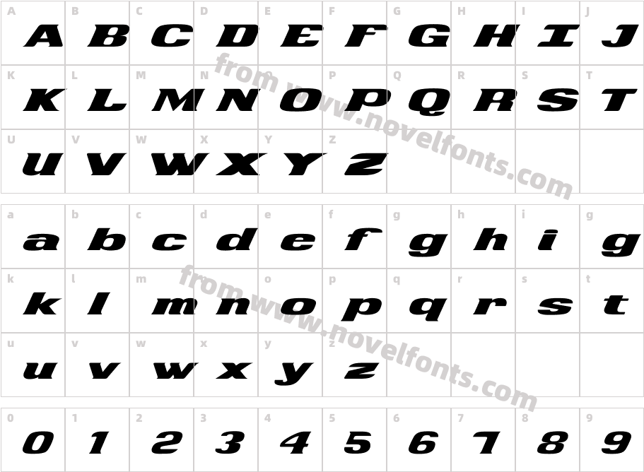 DesperadoCharacter Map