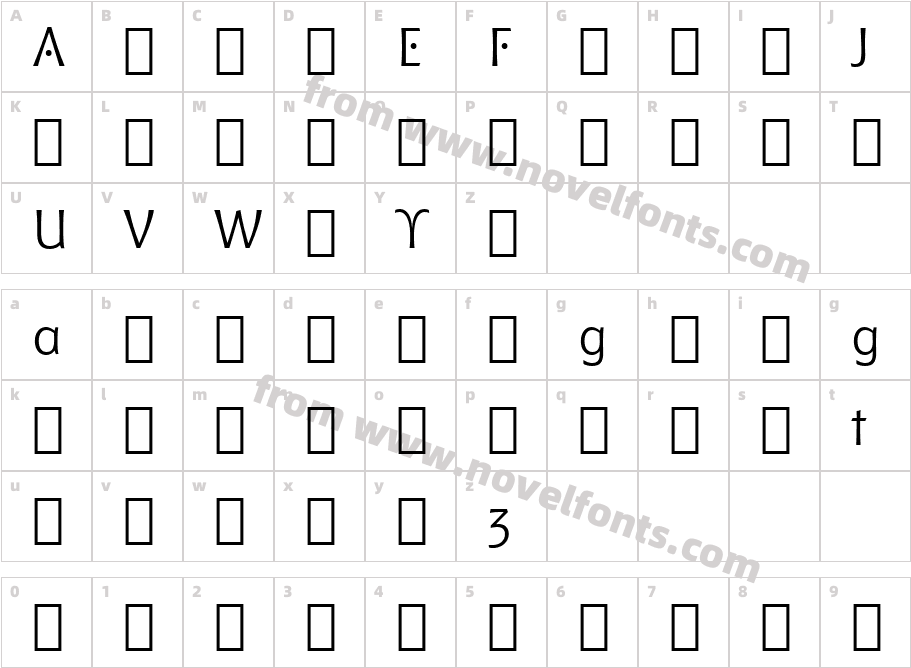 Chianti Alt BT AlternateCharacter Map