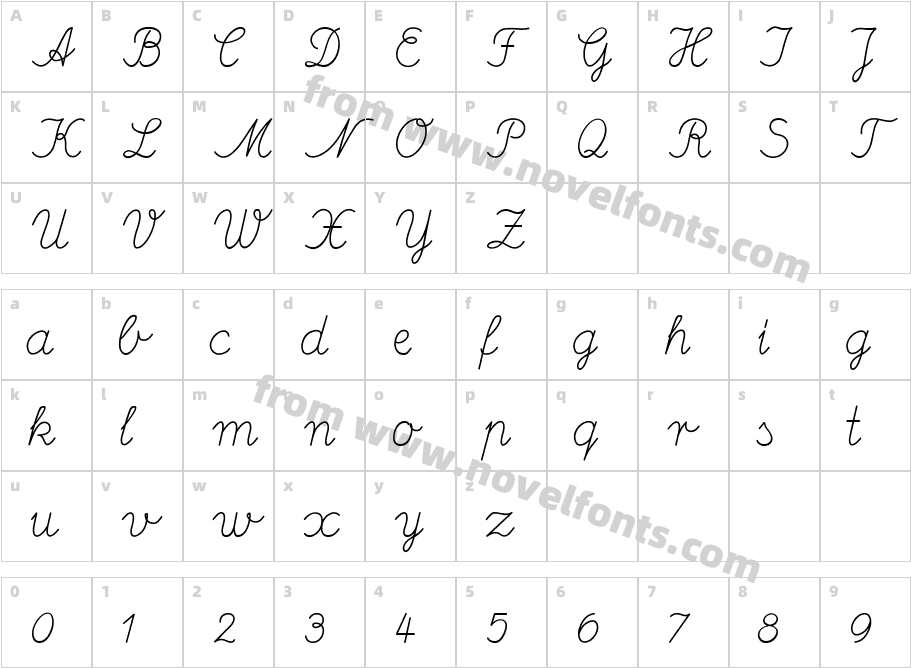 DeutscheNormalschrift-ItalicCharacter Map