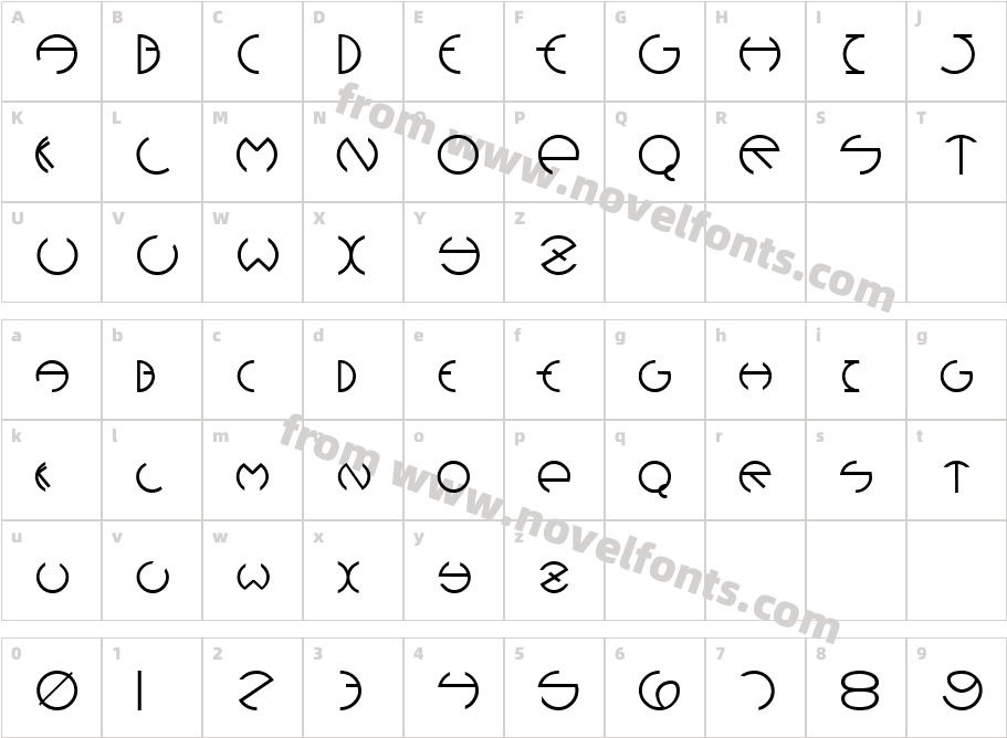 Devil BoldCharacter Map