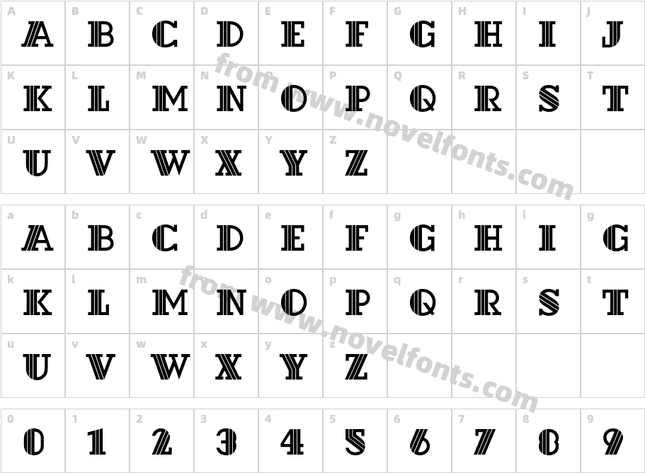 DextorEFCharacter Map