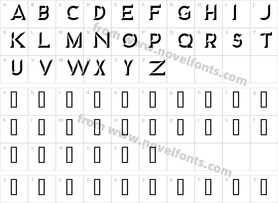 DiamondCharacter Map