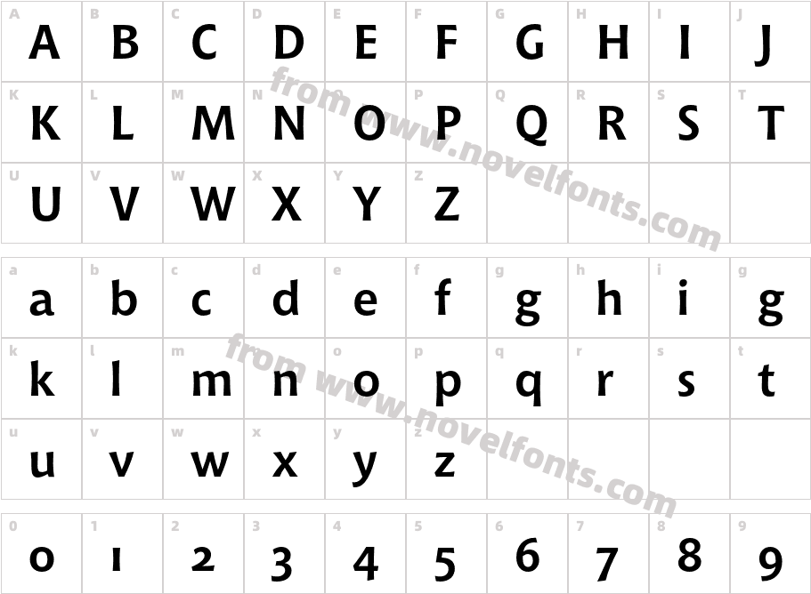 ChiantiOSFBT-BoldCharacter Map