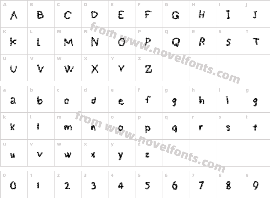 Digital MediumCharacter Map