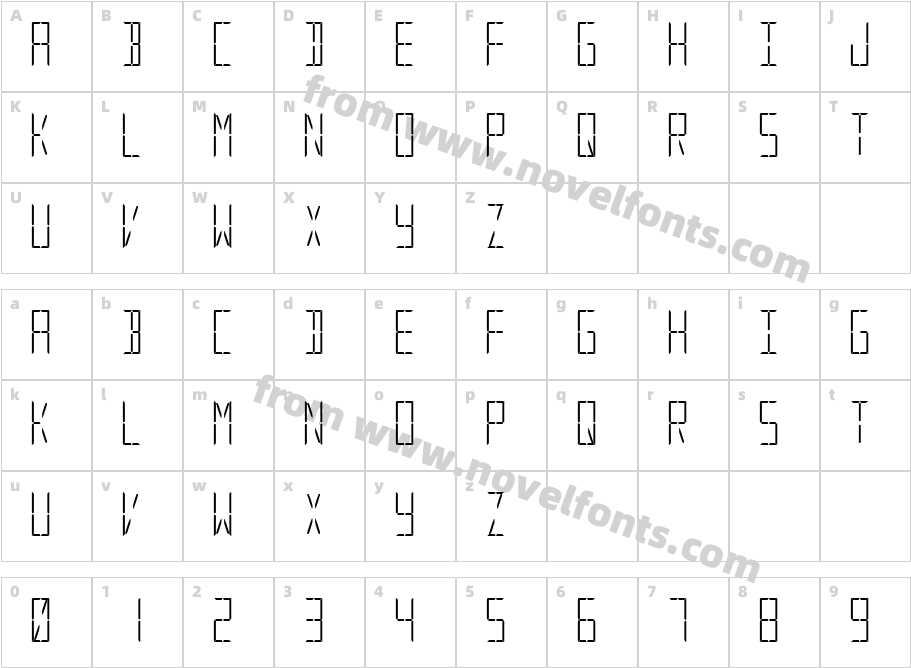 Digital SystemCharacter Map