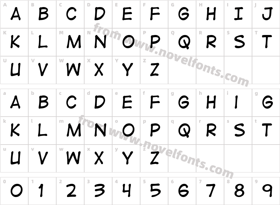 DigitalStripCharacter Map