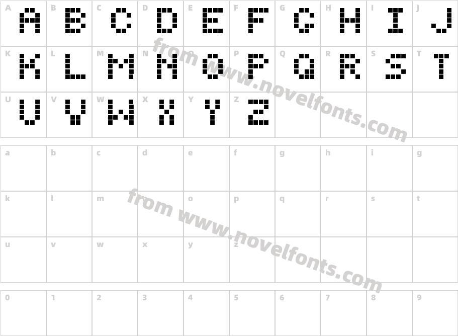 DigitolCharacter Map